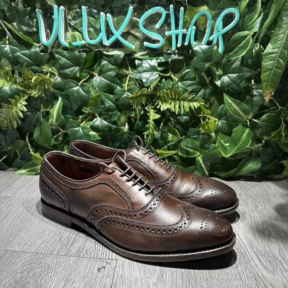 Allen Edmonds"MCALLISTER" Wing-Tip Oxfords 10.5 D Dark ChiliMade in USA